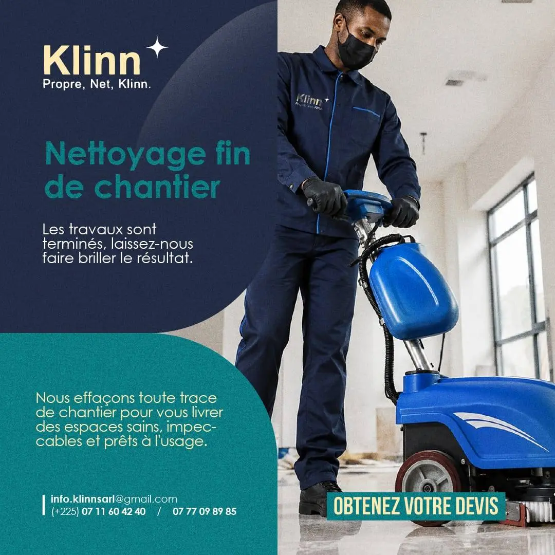 Nettoyage fin de chantier